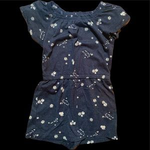Old Navy daisy romper Girls size 6-7